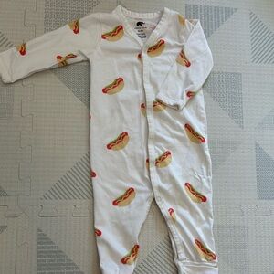 Monica & Andy Baby Hot Dog Print One Piece